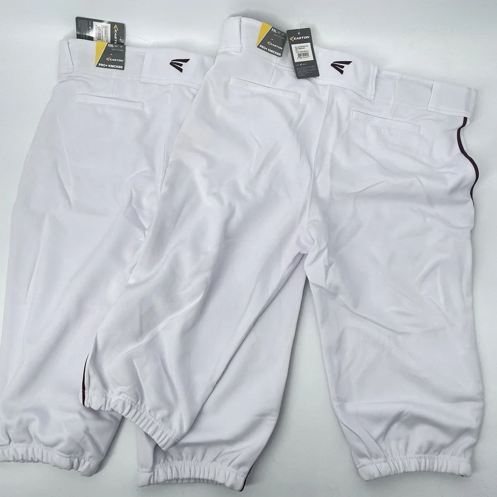 NWT 2 Pair Easton Baseball Pants Pro Plus Piped‎ Knicker Men XXL 40